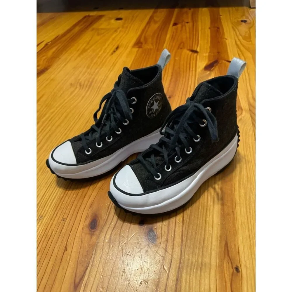 🔥 Converse Chuck Taylor All Star Run Star Hike High Black Ice SIZE M 5 W 6.5